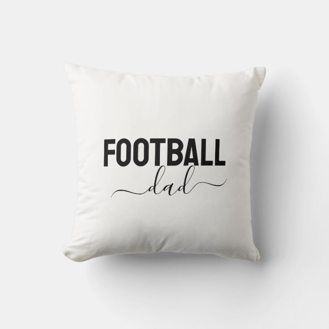 Cojín Decorativo Football dad modern script (Anverso)