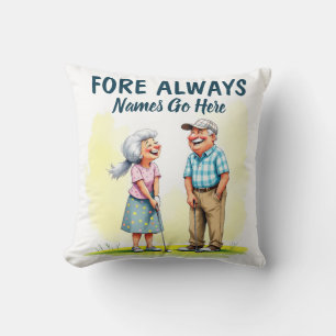 Cojín Decorativo Fore Always Golf Couple