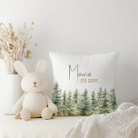 Cojín Decorativo Forest Woodland Animals Mama<br><div class="desc">Presentamos a nuestros animales de bosque de bosques Mamá lanza almohada - perfecto para una celebración tierna y caprichosa! Cuenta con un moderno tema de selva acuática y es ideal para una ducha con efecto neutro desde el punto de vista del género. Este diseño bohemio da un toque dulce y...</div>