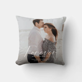 Cojín Decorativo Forever tiene un bonito anillo Photo Engagement Mo