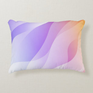Cojín Decorativo Forma de onda geométrica abstracta con gradiente s
