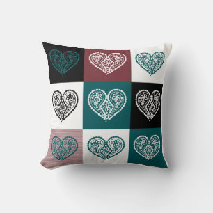 Cojín Decorativo Forma floral del corazón Pillow