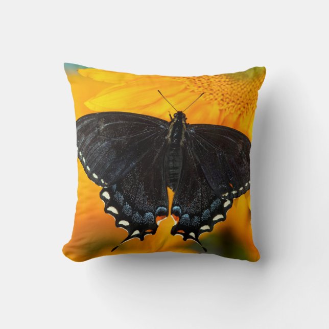 Cojín Decorativo Forma negra del tigre oriental (Anverso)