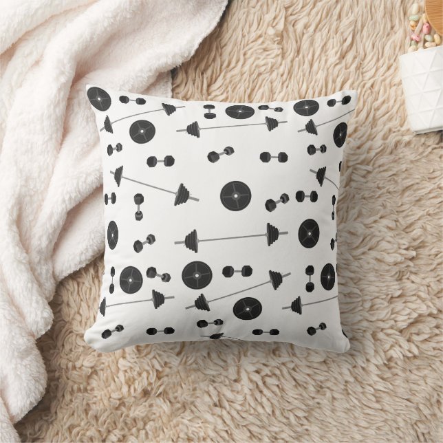 Cojín Decorativo Formación de peso Fitness Dumbbell Bodybuilding (Manta)