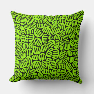 Cojín Decorativo Formas abstractas 301122 - Chartreuse en negro