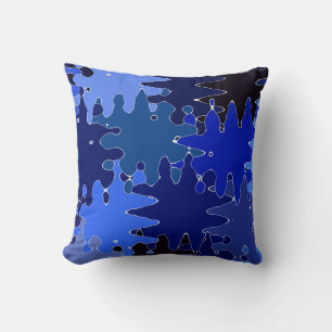 Cojín Decorativo Formas abstractas azules GENIALES