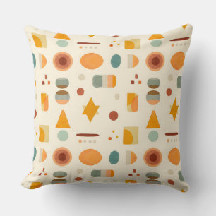 Cojín Decorativo Formas de Acuarela Minimalista Pastel