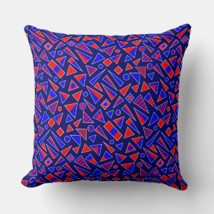 Cojín Decorativo Formas decorativas V2 - Diagonal - Marina profunda