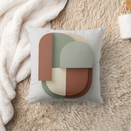 Cojín Decorativo Formas geométricas Bauhaus | Manta de terracota y 