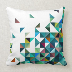Cojín Decorativo Formas geométricas coloridas más modernas Triángul