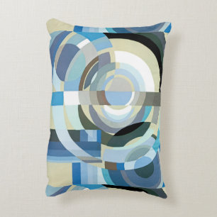 Cojín Decorativo Formas geométricas de jazz Pochoir Art Deco vintag