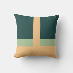 Cojín Decorativo Formas geométricas Resumen Art Green Apricot Color