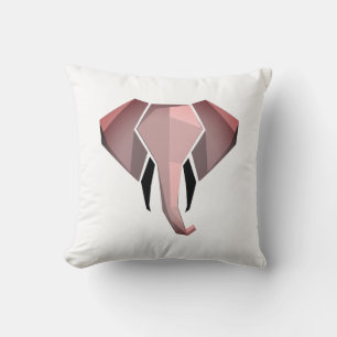 Cojín Decorativo Formas geométricas simples Cabeza de elefante 
