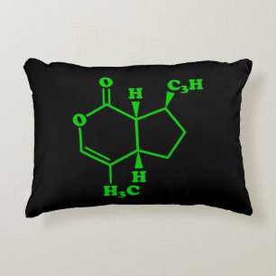 Cojín Decorativo Fórmula química molecular de nepetalactona de hier