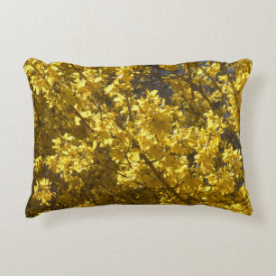 Cojín Decorativo Forsythia "Menos tristeza, más florecimiento", ins