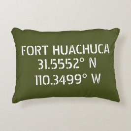 Cojín Decorativo Fort Huachuca Latitud Longitud 
