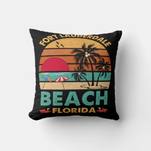 Cojín Decorativo Fort Lauderdale Florida Beach Novedad FL