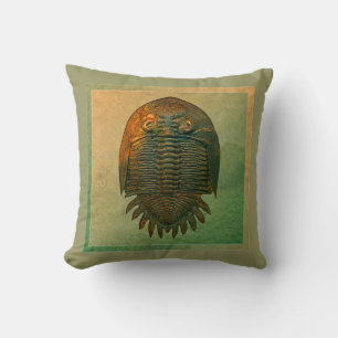 Cojín Decorativo fósil Trilobite de Neometacanthus de la
