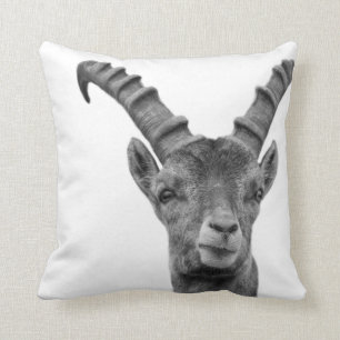 Cojín Decorativo Foto blanco y negro del animal del arbolado del