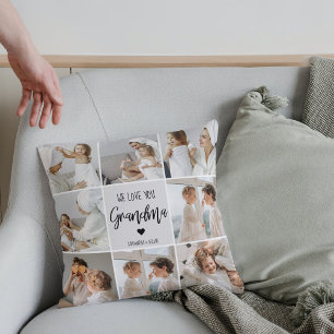 Cojín Decorativo Foto Collage Gray Te Ama Mejor Regalo