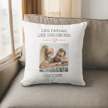 Cojín Decorativo Foto como padre, hija<br><div class="desc">Añade un toque personal a tu decoración de casa con el Cojín decorativo "Me gusta la hija". Esta encantadora almohada presenta un conmovedor diseño "Como padre, como hija", celebrando el vínculo especial entre padres e hijas. Fabricado con tejidos suaves y de alta calidad, es perfecto para añadir confort y estilo...</div>