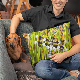 Cojín Decorativo Foto común del Skimmer Dragonfly