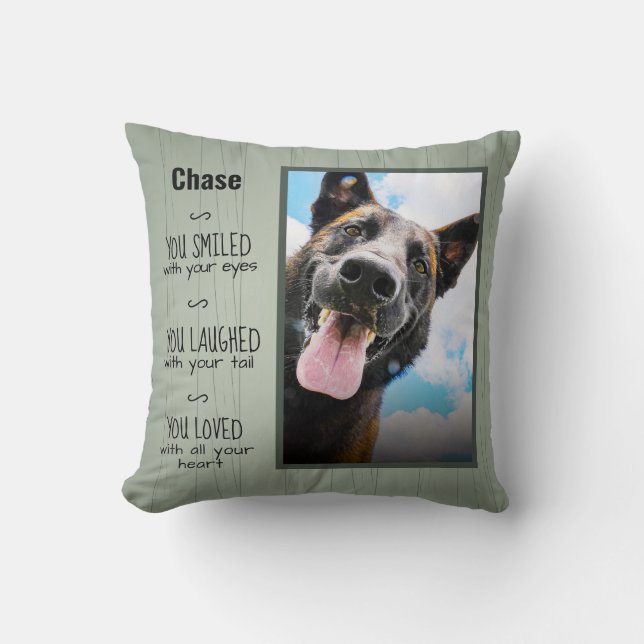 Cojín Decorativo Foto conmemorativa del Mascota del Personalizado d (Anverso)