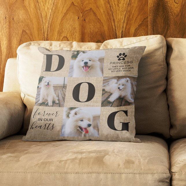 Cojín Decorativo Foto conmemorativa del perro ruso (Subido por el creador)