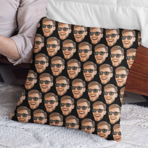 Cojín Decorativo Foto de Cara Personalizada Divertida