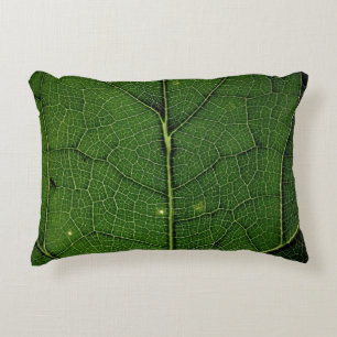 Cojín Decorativo Foto de cierre de hoja