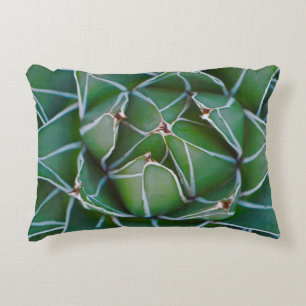 Cojín Decorativo Foto de cierre de planta verde y blanca