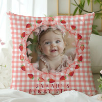 Foto de Coquette Berry First Birthday con Gingham 