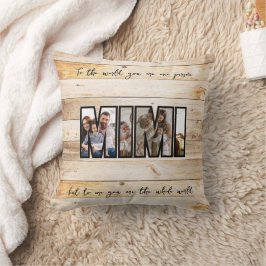 Cojín Decorativo Foto de familia personalizada linda