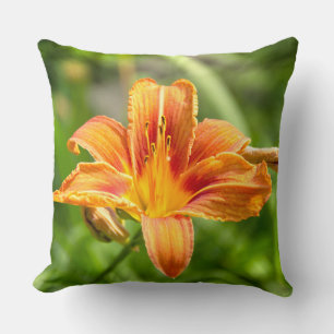 Cojín Decorativo Foto de flor de lirio grande linda