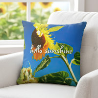 Foto de girasol amarillo Hello Sunshine Script Bol