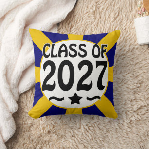 Cojín Decorativo Foto de graduación de la clase de estrellas occide