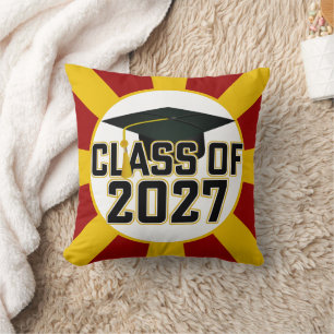 Cojín Decorativo Foto de graduación de la clase de Letterman 2027