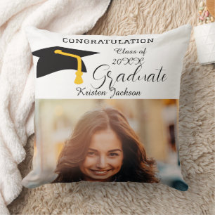 Cojín Decorativo Foto de graduación para celebrar