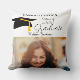 Cojín Decorativo Foto de graduación para celebrar