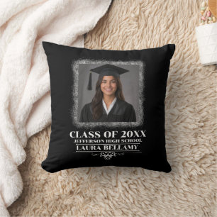 Cojín Decorativo Foto de graduación personalizada Padre orgulloso g