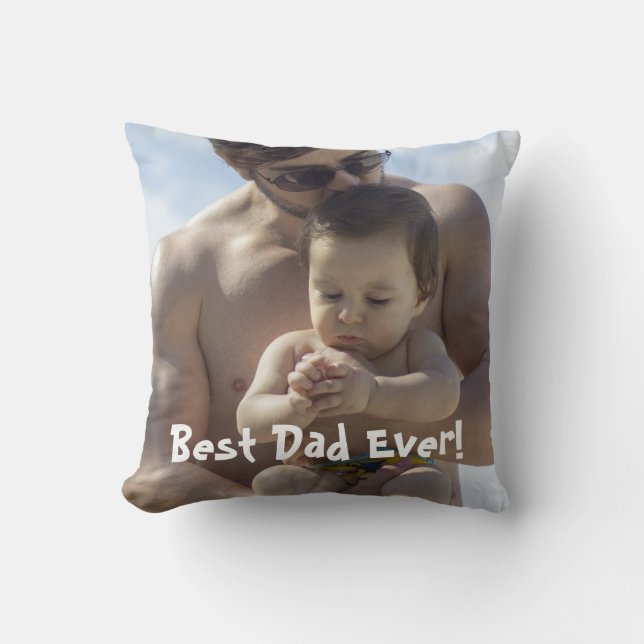 Cojín Decorativo Foto de Guay Best Dad (Anverso)