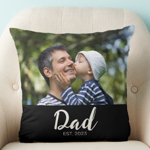 Cojín Decorativo Foto de guión moderno establecida por papá