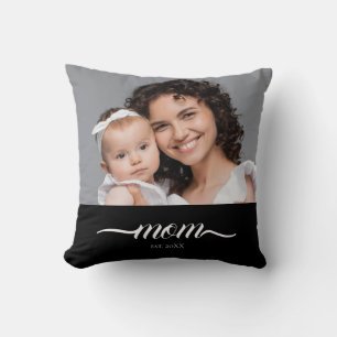 Cojín Decorativo Foto de guión moderno establecido por mamá persona