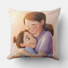 Cojín Decorativo Foto de la familia de la mejor mamá de todos los P