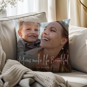 Cojín Decorativo Foto de la hermosa vida de madre