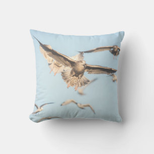 Cojín Decorativo Foto de la naturaleza de las gaviotas