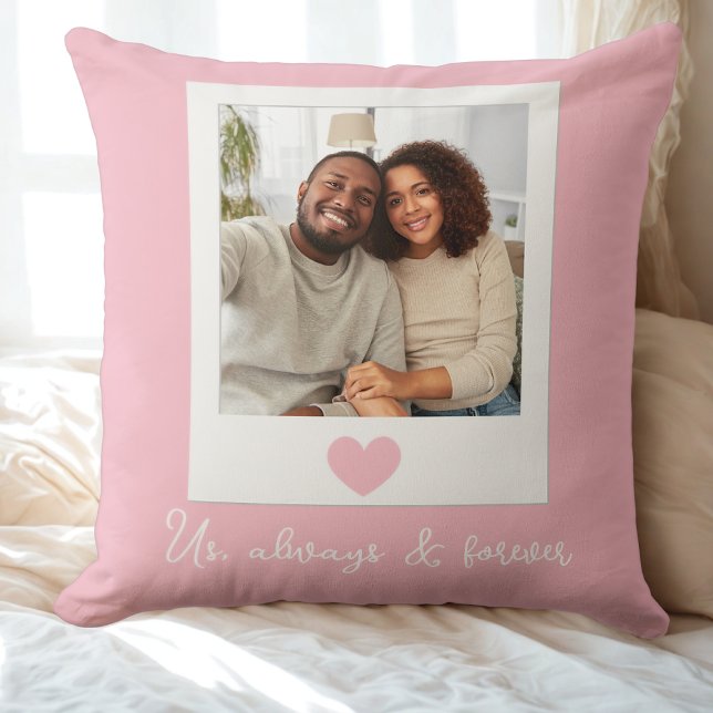 Cojín Decorativo Foto de la pareja (Couple's Photo Throw Pillow)