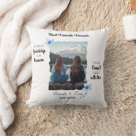 Cojín Decorativo Foto de los mejores amigos por Personalizado