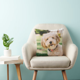 Cojín Decorativo Foto de mascota personalizada con cuadros