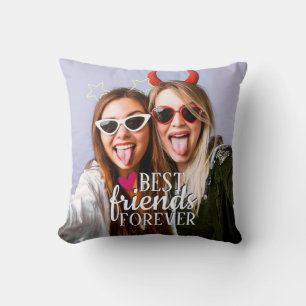 Cojín Decorativo Foto de mejores amigas para siempre moderna
